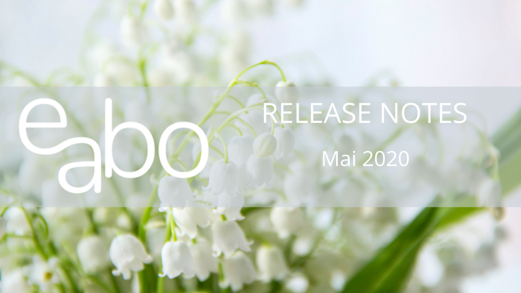 Release Notes Mai 2020